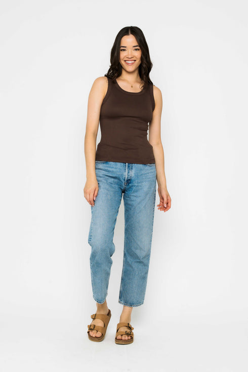 Leanne-Crew Neck Tank